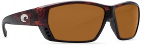 Costa Del Mar Tuna Alley Sunglasses Tortoise Frame Sunglasses - Amber 580P