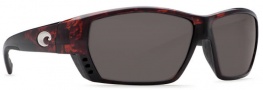 Costa Del Mar Tuna Alley Sunglasses Tortoise Frame Sunglasses - Gray 580P