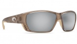 Costa Del Mar Tuna Alley Crystal Bronze Sunglasses - Silver Mirror 580G