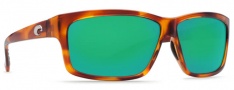 Costa Del Mar Cut Sunglasses Honey Tortoise Frame Sunglasses - Green Mirror 400G