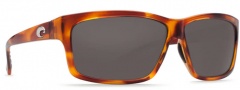Costa Del Mar Cut Sunglasses Honey Tortoise Frame Sunglasses - Gray 580P