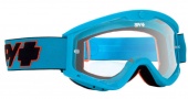 Spy Optic Targa 3 MX Goggles Goggles - Heritage Blue / Clear Anti Fog with Post