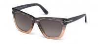 Tom Ford FT0361 Sunglasses Celina Sunglasses - 20D Grey Peach / Smoke Polarized