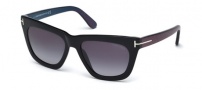 Tom Ford FT0361 Sunglasses Celina Sunglasses - 01A Black / Grey Gradient