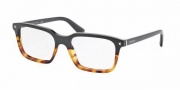 Prada PR 04RV Eyeglasses Eyeglasses - TKA1O1 Black / Light Havana