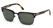 Tom Ford FT0367 Sunglasses River Sunglasses - 02B Matte Black / Gradient Smoke