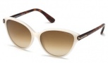 Tom Ford FT0342 Sunglasses Priscila Sunglasses - 20F Grey / Other / Brown Gradient