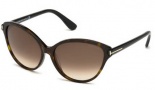 Tom Ford FT0342 Sunglasses Priscila Sunglasses - 56F Havana / Other / Brown Gradient