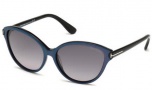 Tom Ford FT0342 Sunglasses Priscila Sunglasses - 83F Violet / Other / Brown Gradient