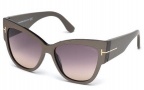 Tom Ford FT0371 Sunglasses Anoushka Sunglasses - 38B Bronze / Other / Grey Gradient
