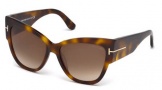 Tom Ford FT0371 Sunglasses Anoushka Sunglasses - 53F Blonde Havana / Brown Gradient