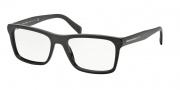 Prada PR 06RV Eyeglasses Plaque Eyeglasses - 1AB1O1 Black