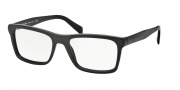 Prada PR 06RV Eyeglasses Plaque Eyeglasses - 1BO1O1 Black