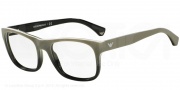 Emporio Armani EA3056F Eyeglasses Eyeglasses - 5346 White Gradient Black on Black