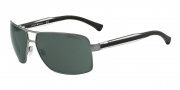 Emporio Armani EA2001 Sunglasses Sunglasses - 300371 Matte Gunmetal / Green