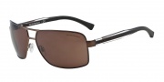 Emporio Armani EA2001 Sunglasses Sunglasses - 302073 Matte Brown / Brown