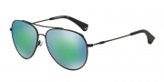 Emporio Armani EA2010 Sunglasses Sunglasses - 300131 Matte Black / Light Blue Mirror Green