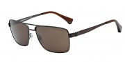 Emporio Armani EA2019 Sunglasses Sunglasses - 304973 Matte Brown / Brown