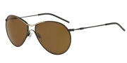 Emporio Armani EA2027 Sunglasses Sunglasses - 308273 Black / Gold / Brown