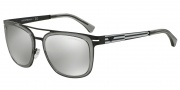 Emporio Armani EA2030 Sunglasses Sunglasses - 31066G Matte Black / Light Grey Mirror Silver Lens