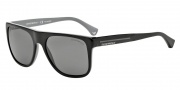Emporio Armani EA4014F Sunglasses Sunglasses - 510281 Top Black on Grey / Polarized Grey