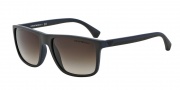 Emporio Armani EA4033 Sunglasses Sunglasses - 523113 Brown / Rubber / Blue / Brown Gradient