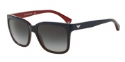 Emporio Armani EA4042 Sunglasses Sunglasses - 53478G Blue Gradient Red on Red / Grey Gradient