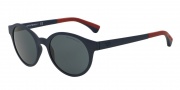 Emporio Armani EA4045 Sunglasses Sunglasses - 512287 Matte Blue / Grey