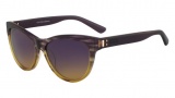 Calvin Klein CK7957S Sunglasses Sunglasses - 502 Purple / Yellow Horn Gradient