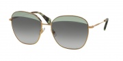 Miu Miu 53QS Sunglasses Sunglasses - TWG3E2 Opal Green / Grey Gradient