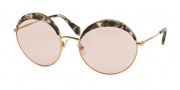 Miu Miu 51QS Sunglasses Sunglasses - DHE4l0 Havana Marble / Pink