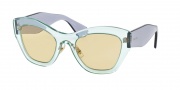 Miu Miu 11PS Sunglasses Sunglasses - TlD3F0 Transparent Light Green / Light Yellow