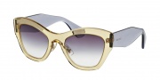 Miu Miu 11PS Sunglasses Sunglasses - TIM4W1 Transparent Yellow / Dark Violet Gradient