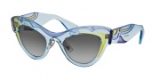 Miu Miu 07PS Sunglasses Sunglasses - TIR3E2 Transparent Blue / Grey Gradient