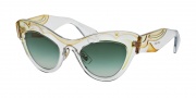 Miu Miu 07PS Sunglasses Sunglasses - TlT0A1 Transparent / Light Green Gradient