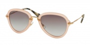 Miu Miu 03QS Sunglasses Sunglasses - TV13E2 Sand Opal Antique Pink / Grey Gradient