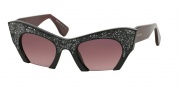 Miu Miu 01QS Sunglasses Sunglasses - 1AB3G2 Black / Light Pink Gradient Pink