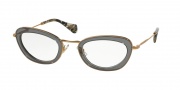 Miu Miu 52NV Eyeglasses Eyeglasses - ROY1O1 Transparent Grey