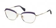Miu Miu 51NV Eyeglasses Eyeglasses - TFl1O1 Pale Gold / Violet Transparent