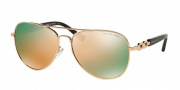 Michael Kors MK1003 Sunglasses Fiji Sunglasses - 10003R5 Rose Gold / Rose Gold Mirror