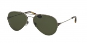 Tory Burch TY6038 Sunglasses Sunglasses - 305671 Vintage Silver / Green Solid