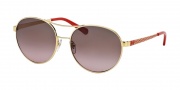 Tory Burch TY6037 Sunglasses Sunglasses - 304614 Gold / Brown Rose Gradient