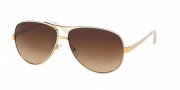 Tory Burch TY6035 Sunglasses Sunglasses - 301913 Ivory Gold / Brown Gradient