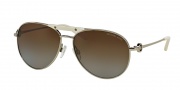 Michael Kors MK5001 Sunglasses Zanzibar Sunglasses - 1001T5 Silver / Brown Gradient Polarized