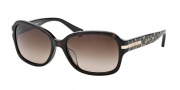 Coach HC8105F Sunglasses Amber Sunglasses - 522713 Dark Tortoise / Dark Brown Gradient