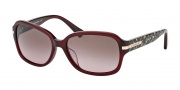 Coach HC8105F Sunglasses Amber Sunglasses - 523614 Burgundy / Brown Rose Gradient