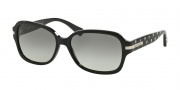 Coach HC8105 Sunglasses Amber Sunglasses - 527811 Black Floral / Grey Gradient