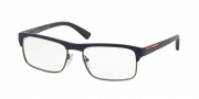 Prada Sport PS 06FV Eyeglasses Eyeglasses - UAU1O1 Blue Rubber