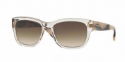 Burberry BE4188 Sunglasses Sunglasses - 350313 Transparent Grey / Brown Gradient
