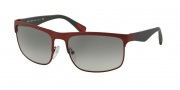 Prada Sport PS 56PS Sunlgasses Rubbermax Sunglasses - TWM3M1 Burgundy Rubber / Grey Gradient